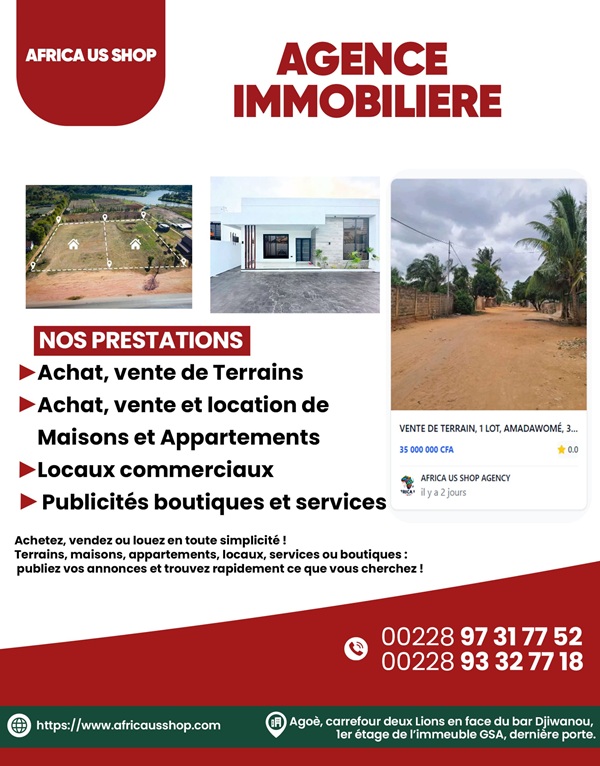 VENTE, 1 LOT ET 1/2, AGBALEPEDO, 80 000 000
